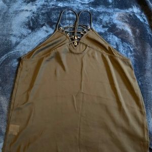 Lace-up Chiffon Camisole